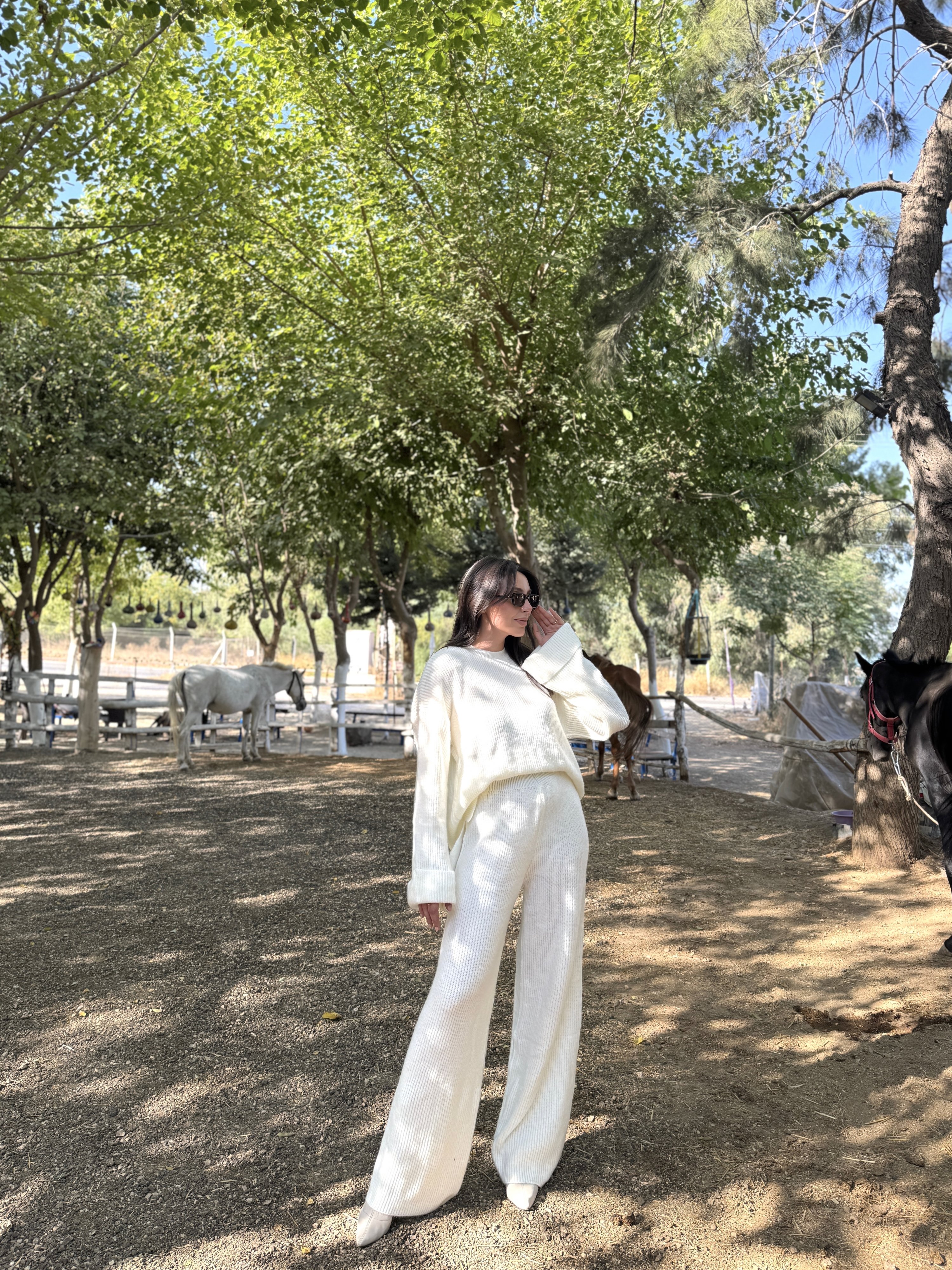 Kazak-Palazzo Triko Takım