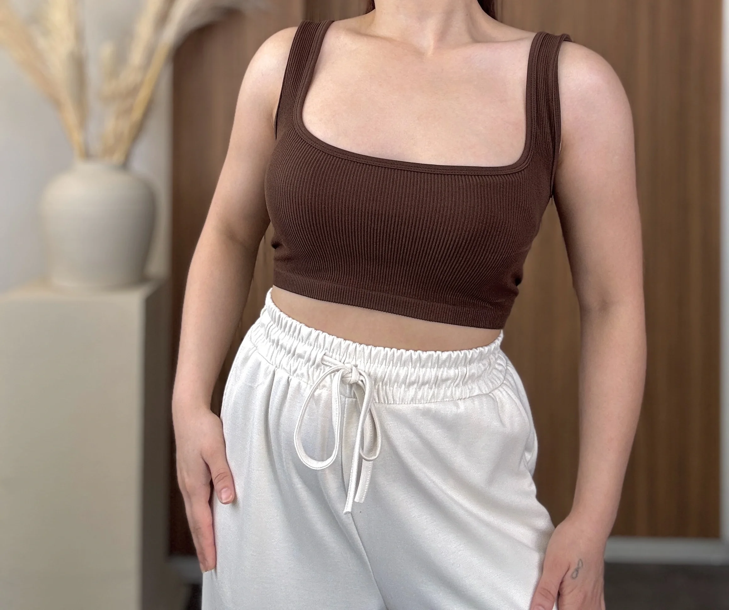 Kalın Askılı Crop