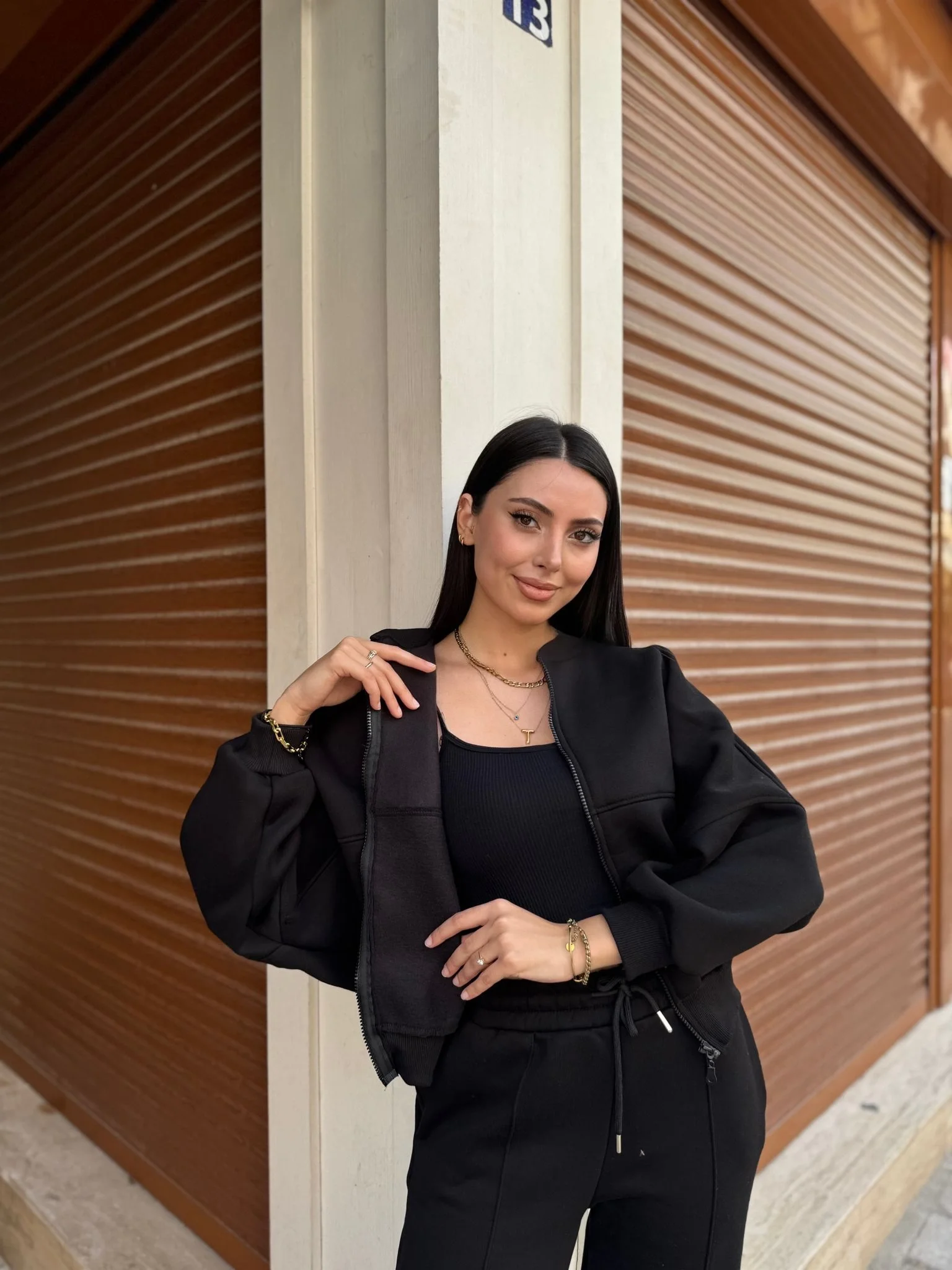 Bomber Ceket-Palazzo Takım