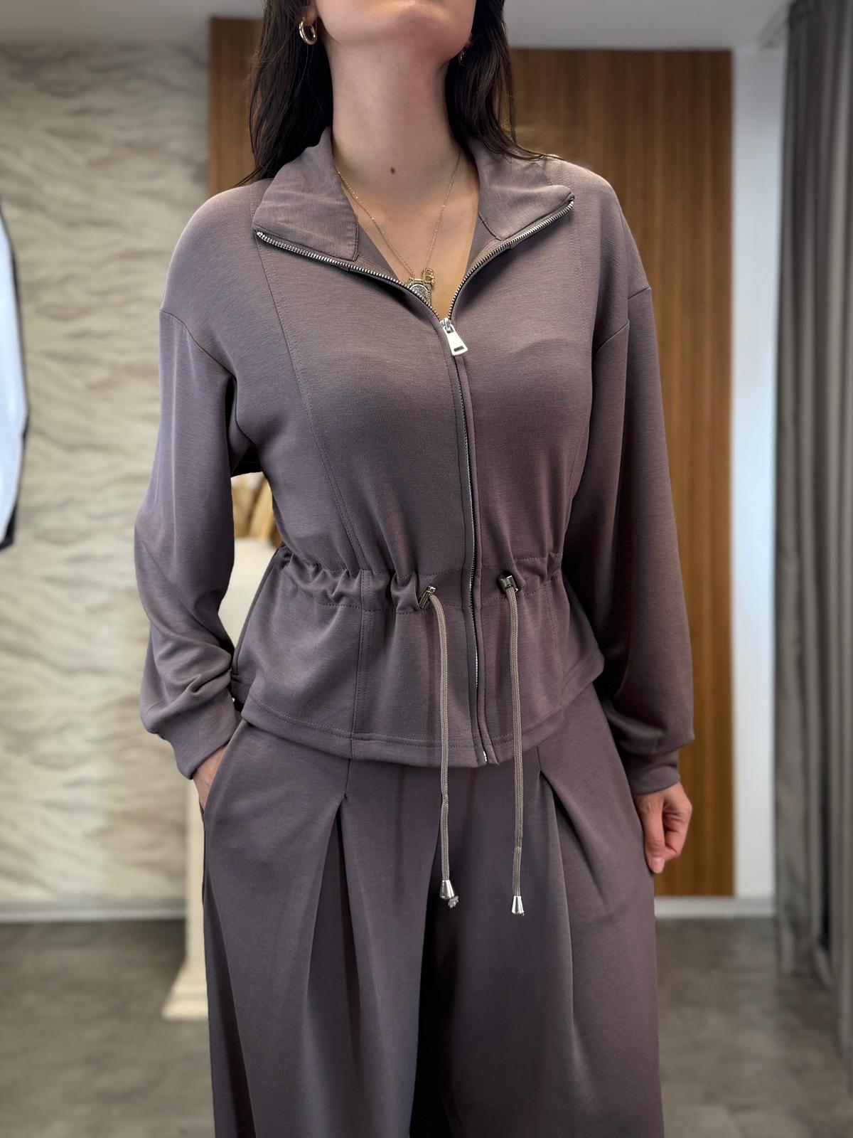 Modal Fermuarlı Stoplu Takım