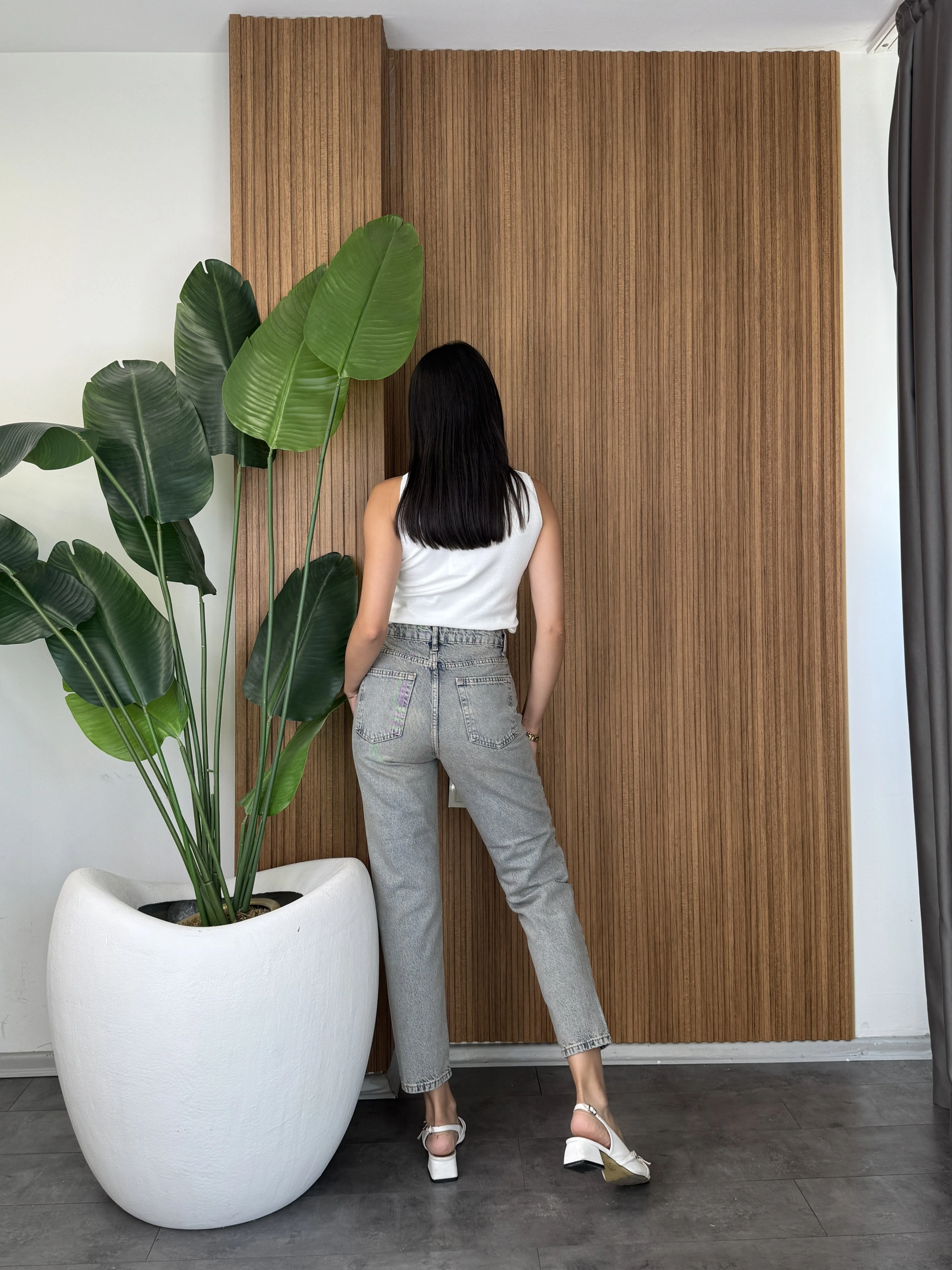 Orange Tint Mom Jean