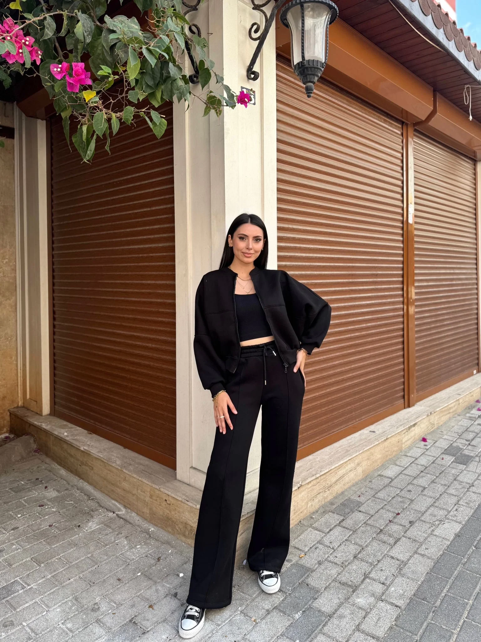 Bomber Ceket-Palazzo Takım