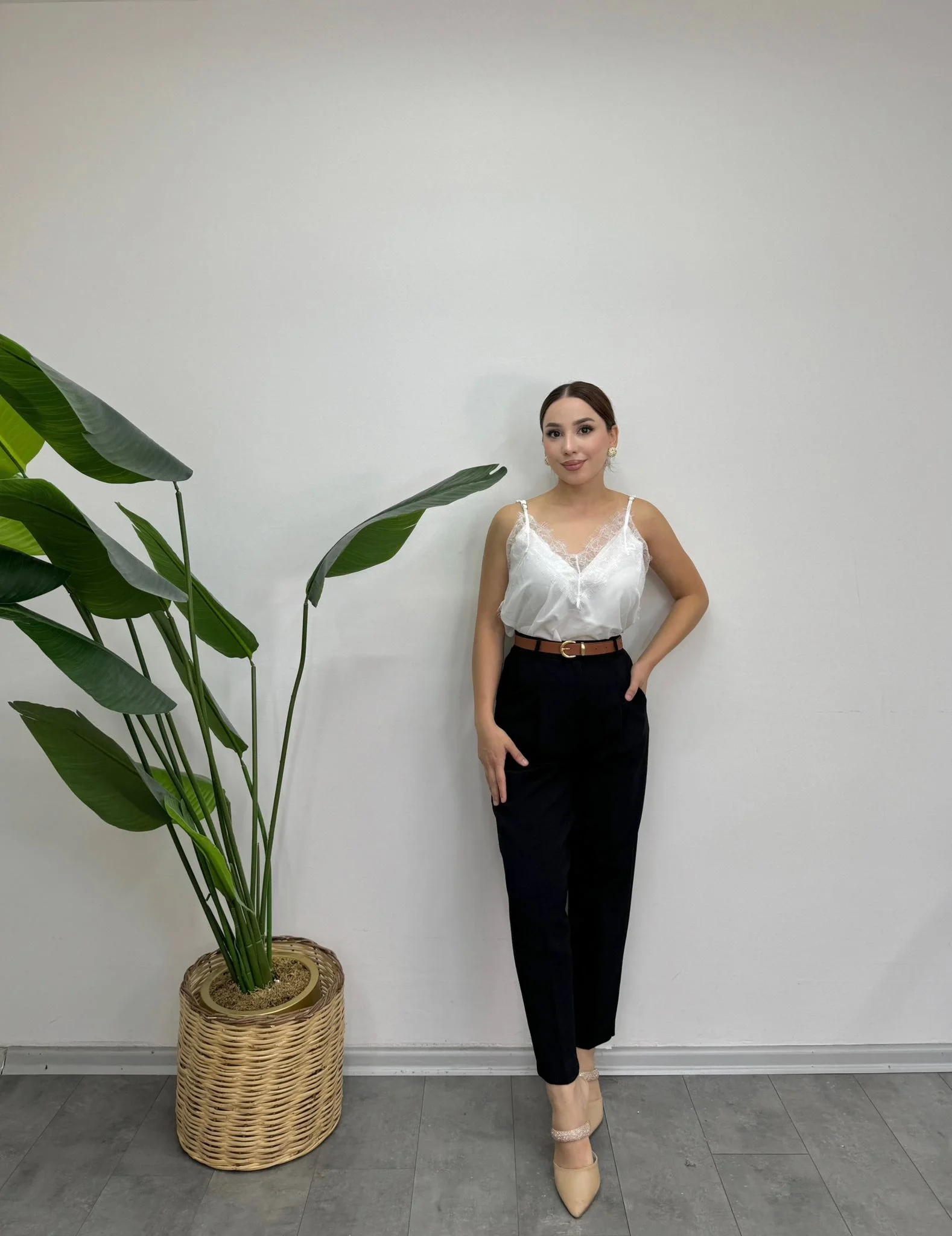 Havuç Kesim Kumaş Pantolon