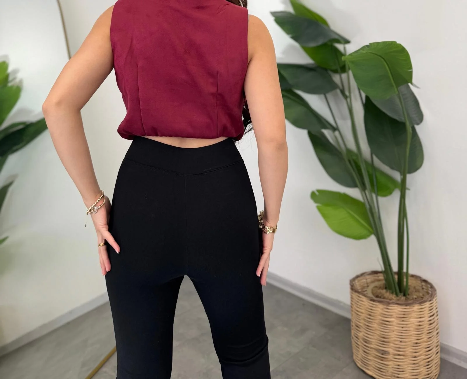 Çelik Örme İspanyol Tayt