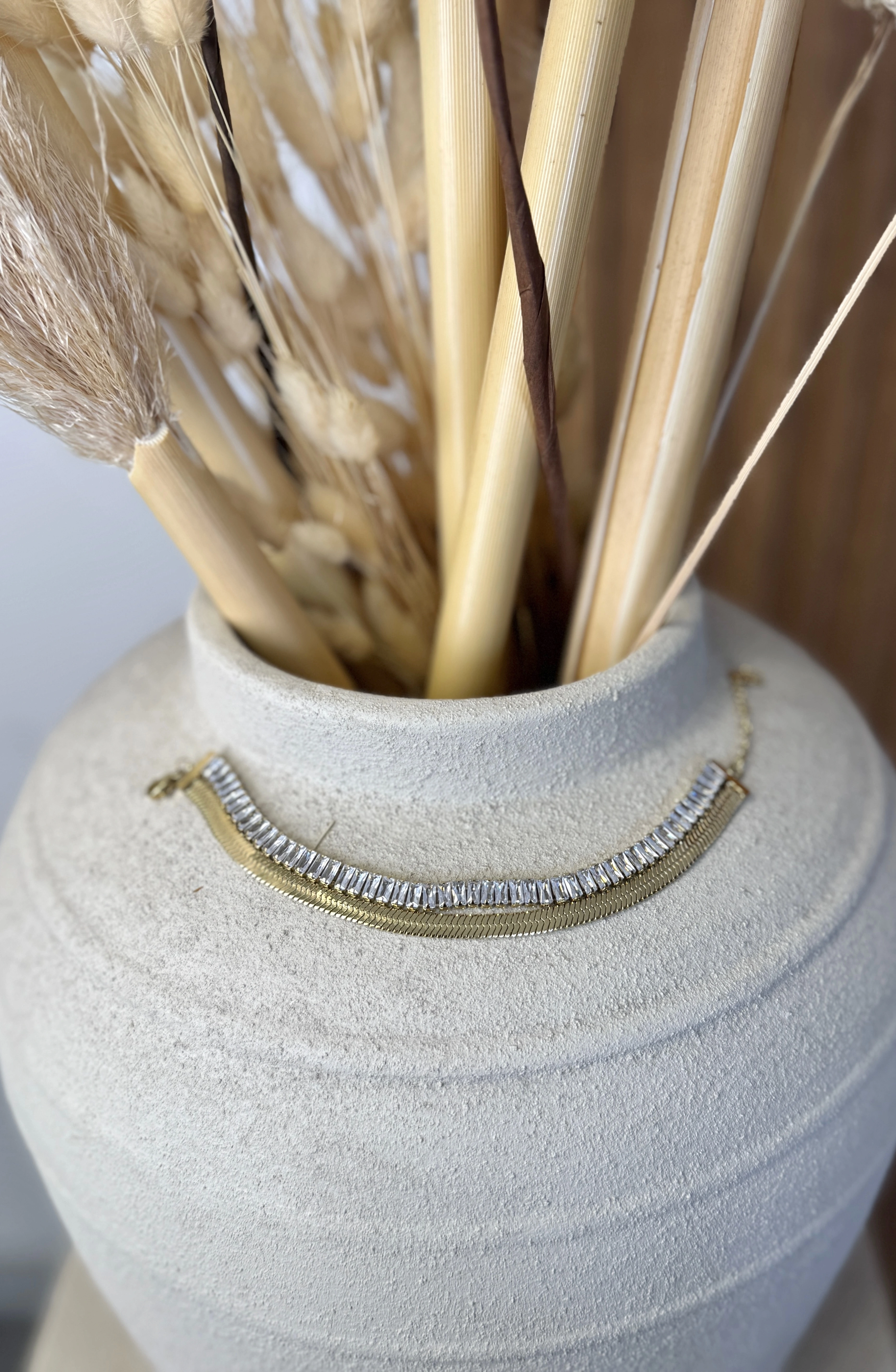 2’li Taşlı Gold Bileklik