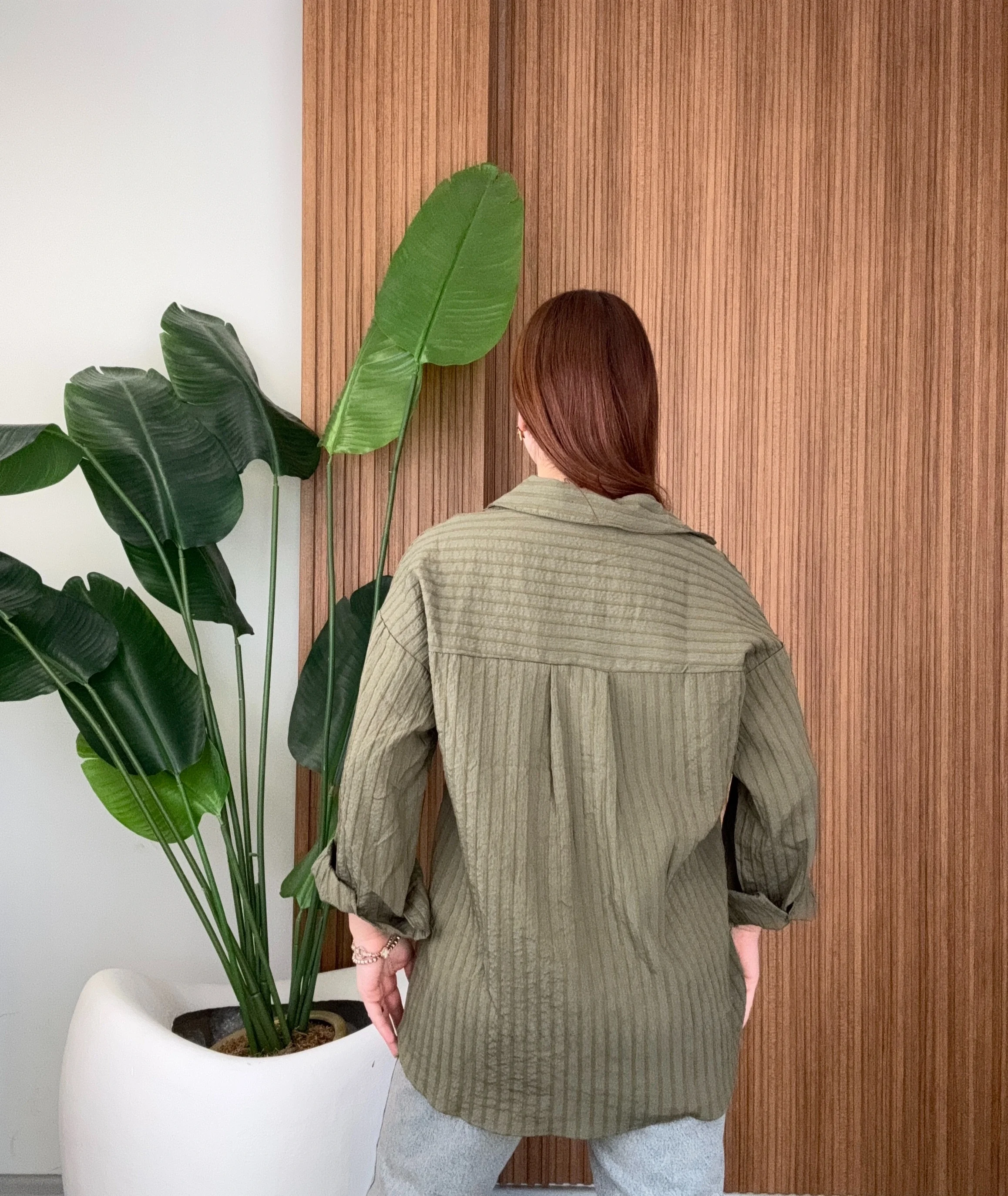 Çizgili Salaş Gömlek