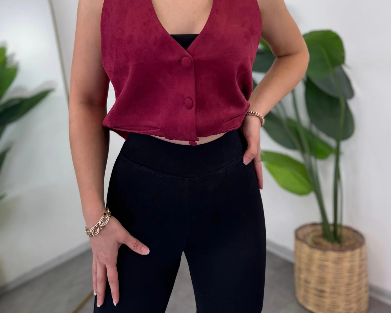 Çelik Örme İspanyol Tayt