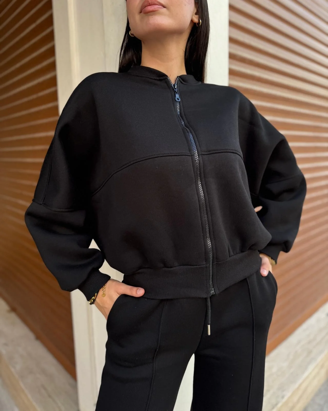 Bomber Ceket-Palazzo Takım