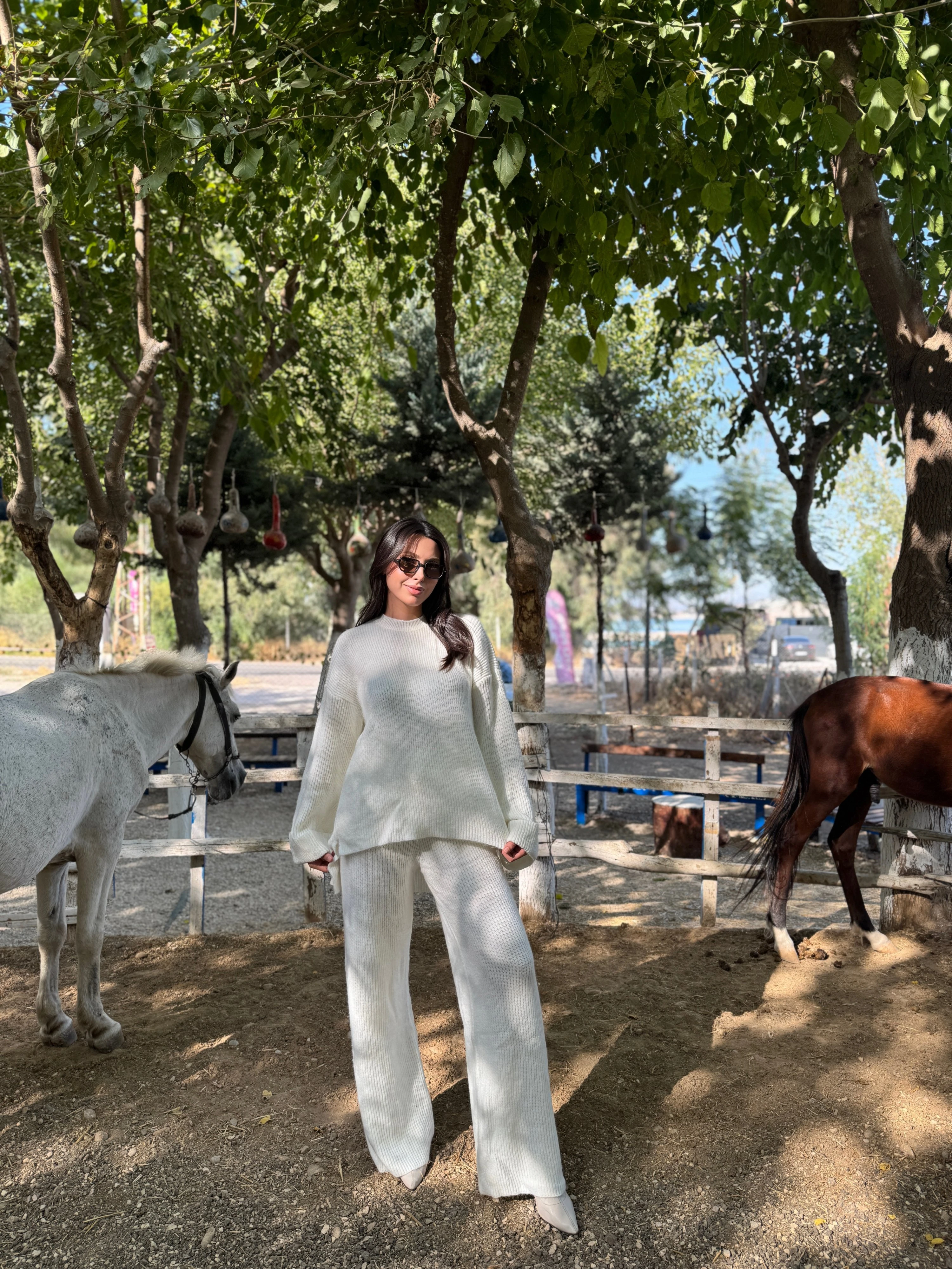 Kazak-Palazzo Triko Takım