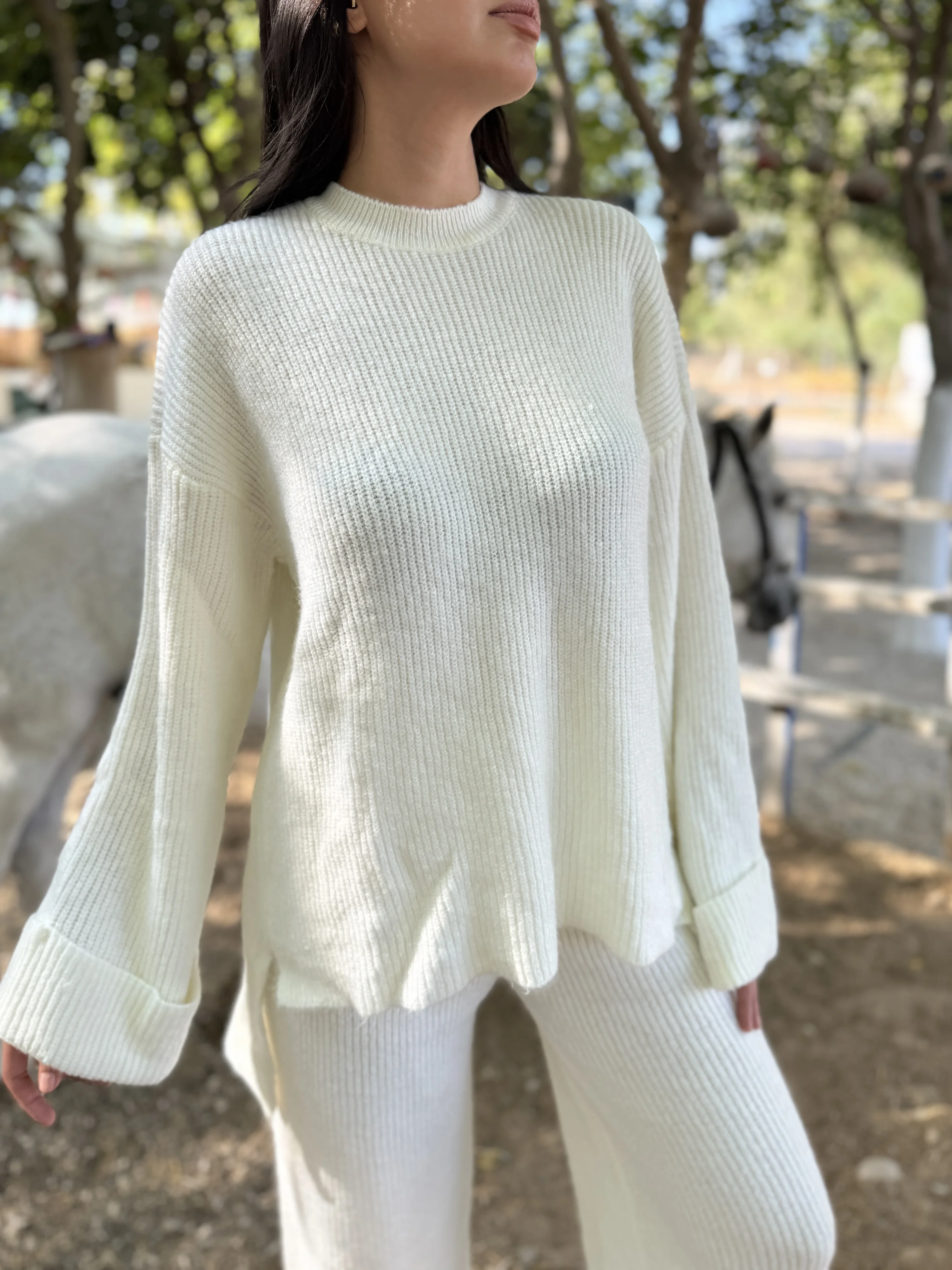 Kazak-Palazzo Triko Takım