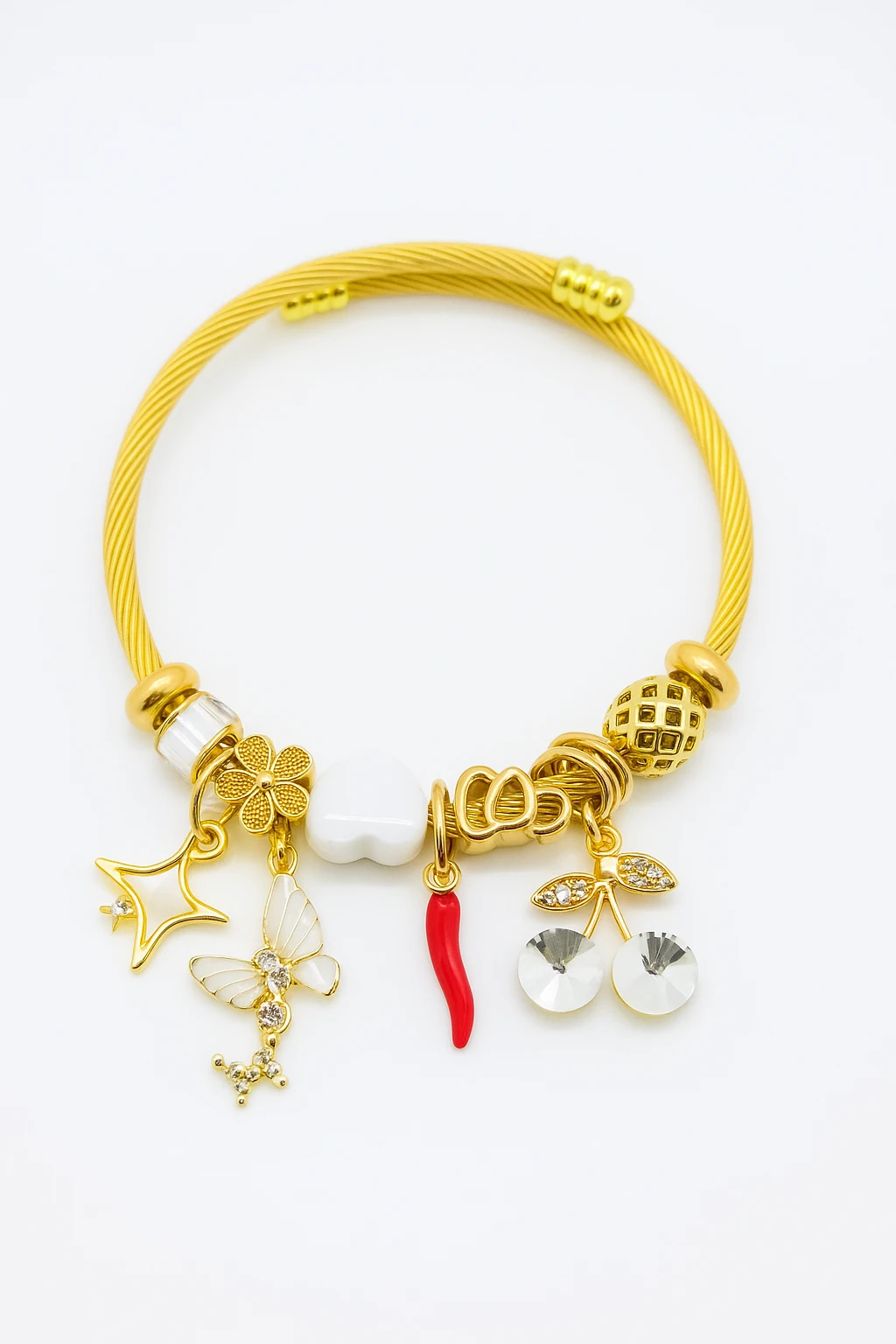 Çocuk Boyu Paslanmaz Kararmaz Çelik Charm'lı Bileklik