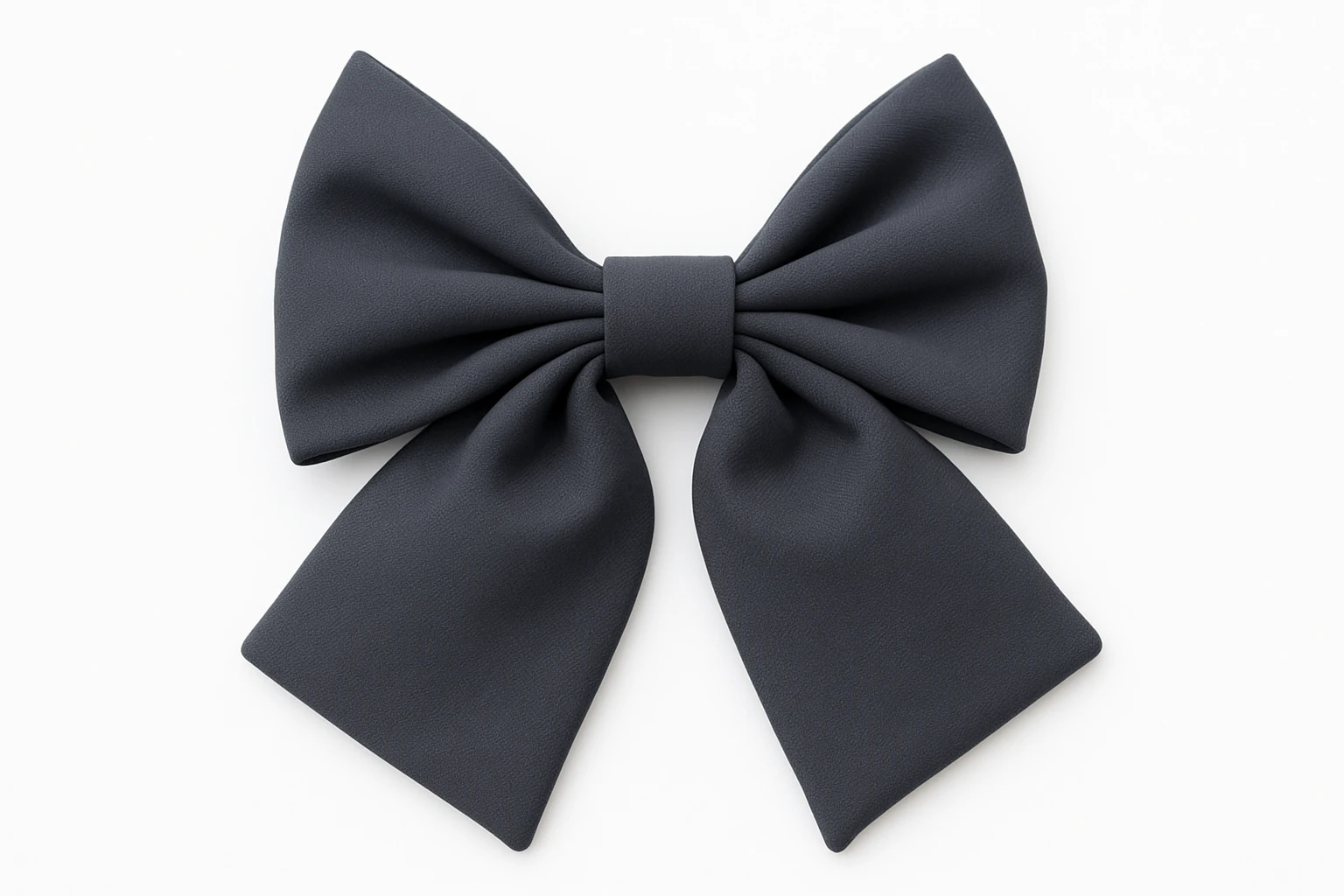 Düz Sade Kumaş Rengarek Klipsli Fiyonk Tasarımlı Saç Tokaları