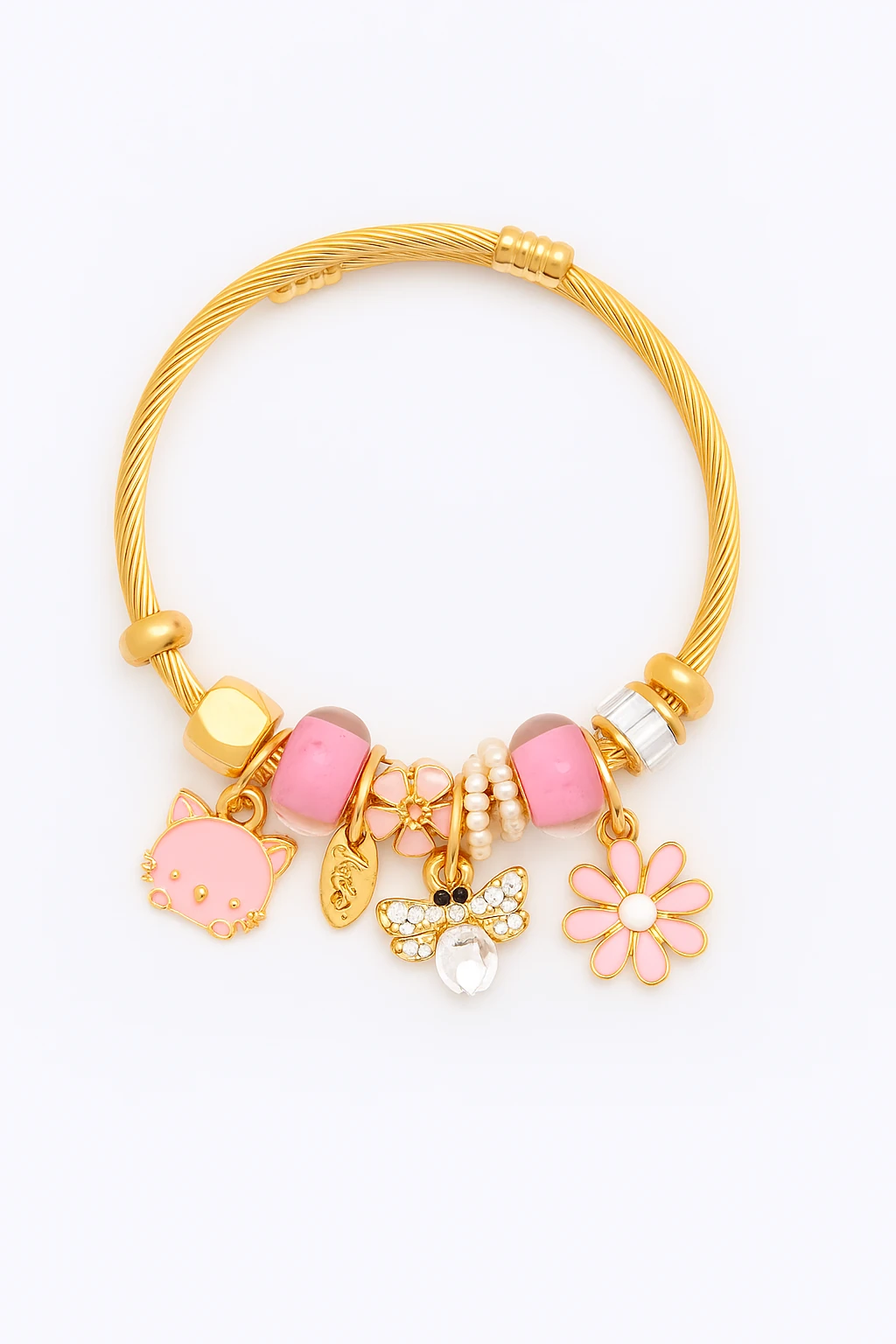 Çocuk Boyu Paslanmaz Kararmaz Çelik Charm'lı Bileklik