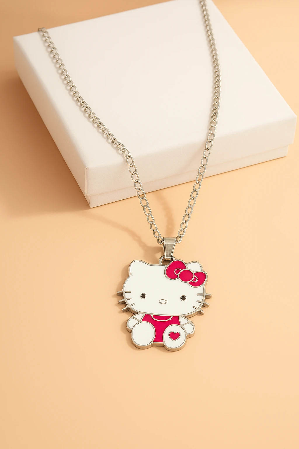 Hello Kity Tasarımlı Çocuk Genç Kolyeleri Arkadaşlık Kolyesi