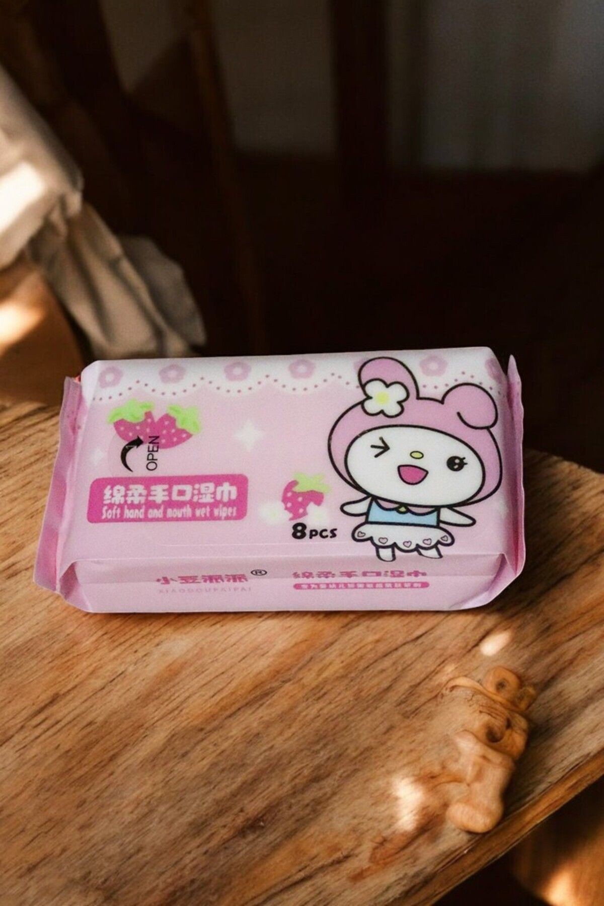 3'lü Kuromi Cinnammaroll My Melodi 3'lü 8 adet Islak Mendil Seti
