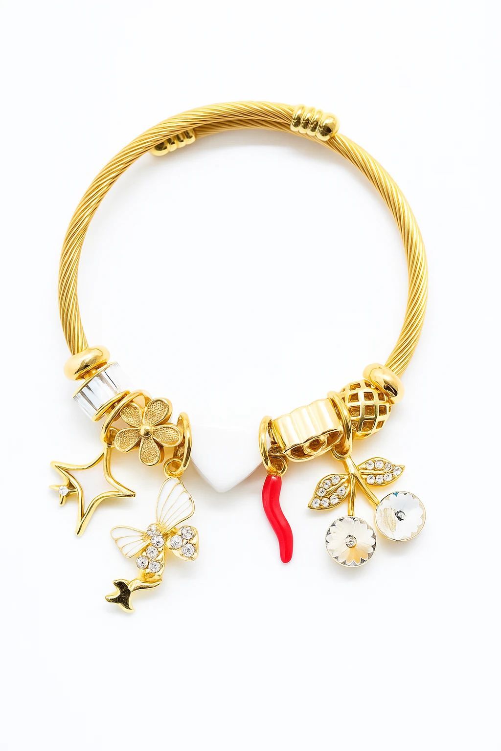 Çocuk Boyu Paslanmaz Kararmaz Çelik Charm'lı Bileklik