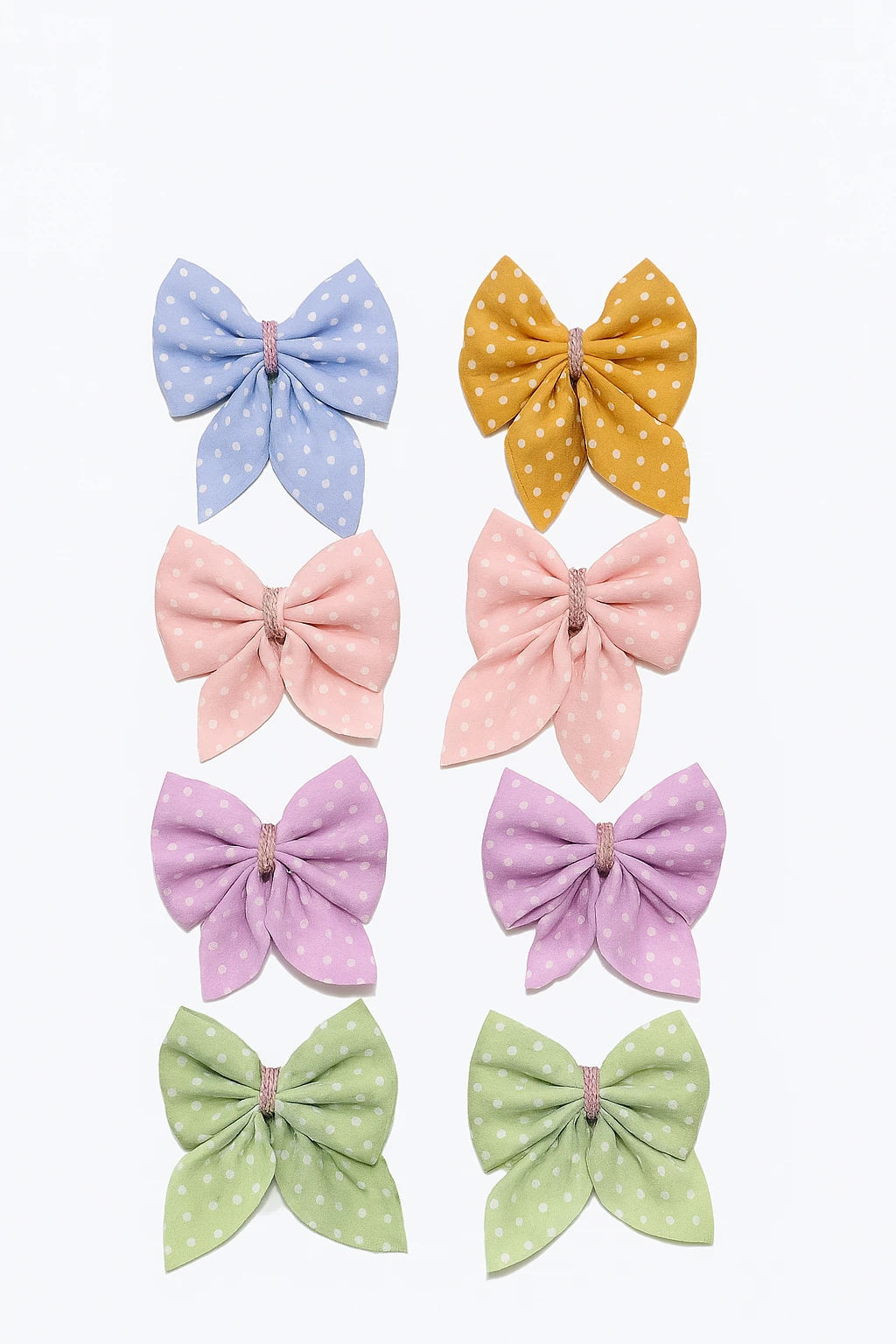 Çoklu Kelebek Fiyonk Çiçek Tasarımlı Çıtçıtlı ve Lastik Tokalar