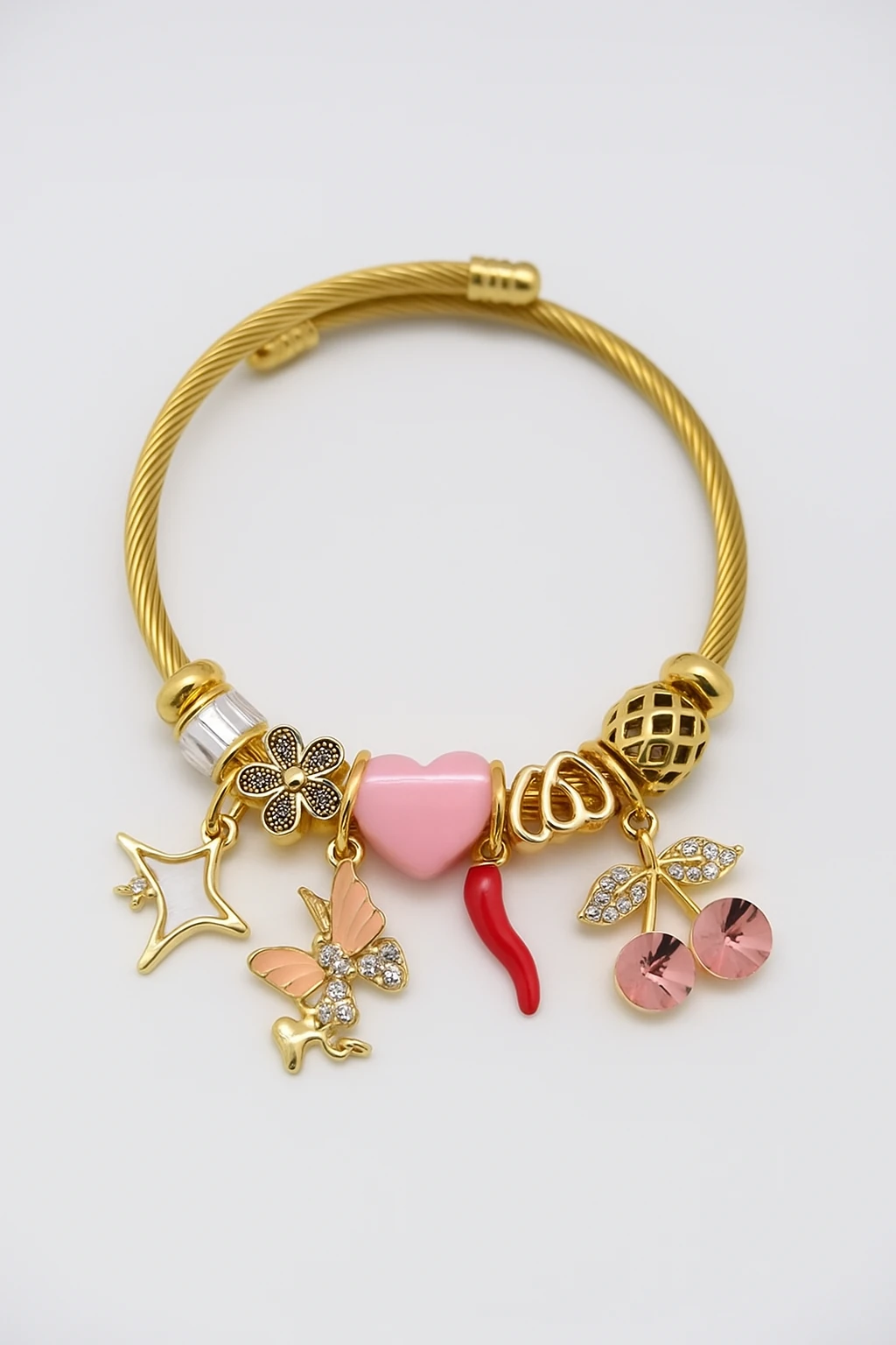 Çocuk Boyu Paslanmaz Kararmaz Çelik Charm'lı Bileklik