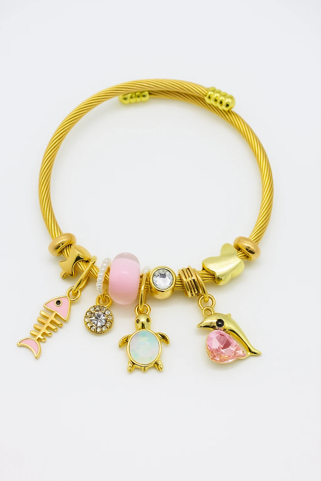 Çocuk Boyu Paslanmaz Kararmaz Çelik Charm'lı Bileklik