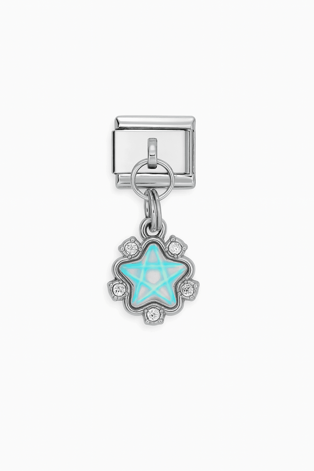 Çelik Yıldız Tasarımlı Tekli Charm