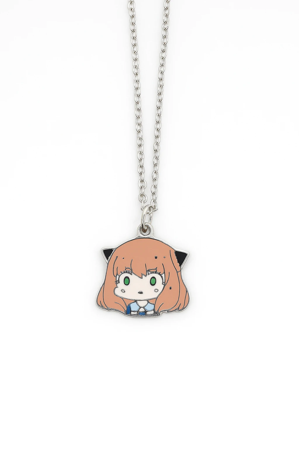 Anime Karakterli Tasarımlı Zincirli Çocuk Kolyesi