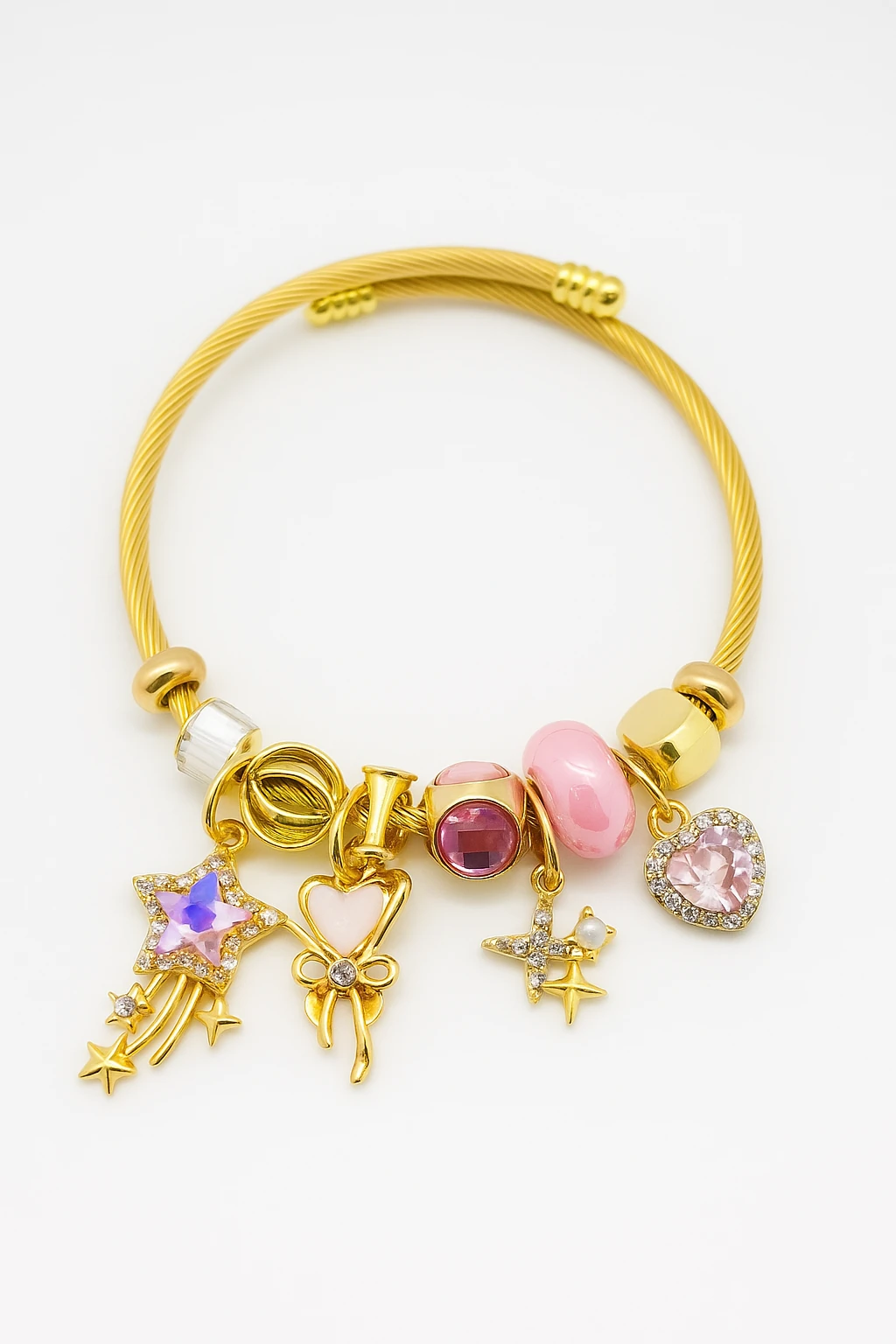 Çocuk Boyu Paslanmaz Kararmaz Çelik Charm'lı Bileklik