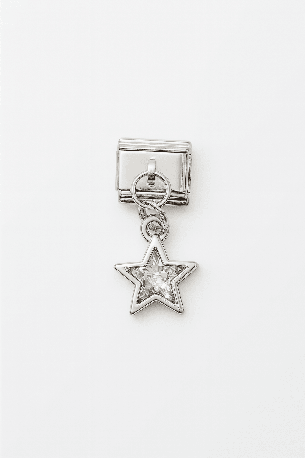 Çelik Yıldız Tasarımlı Tekli Charm