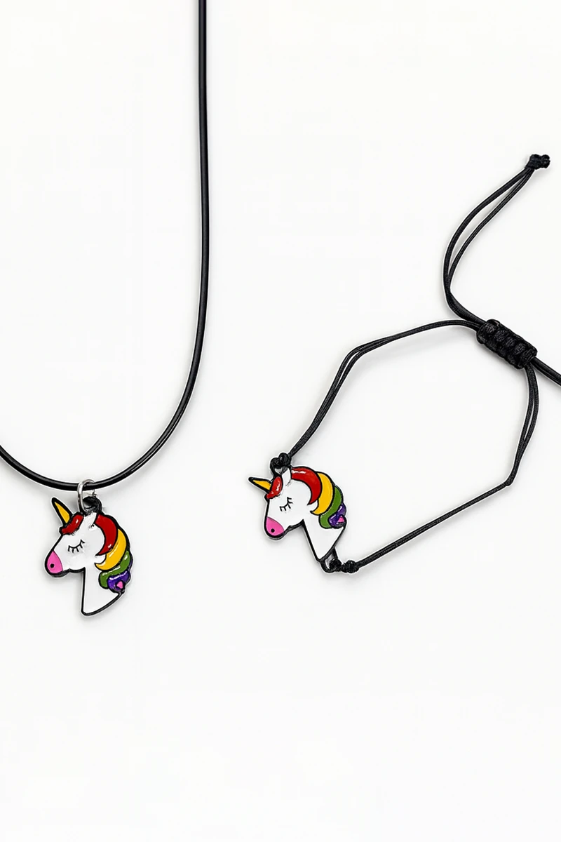 Unicorn Tasarımlı Kolye ve Bileklik Setleri