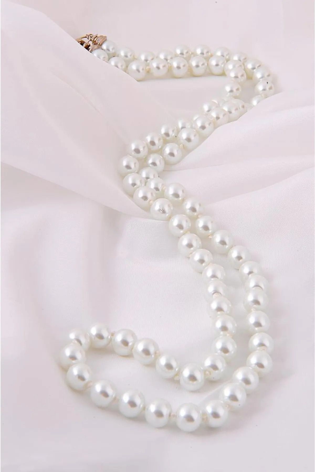 8 mm Sade İnci Kolye 45 cm 65 cm 85 cm