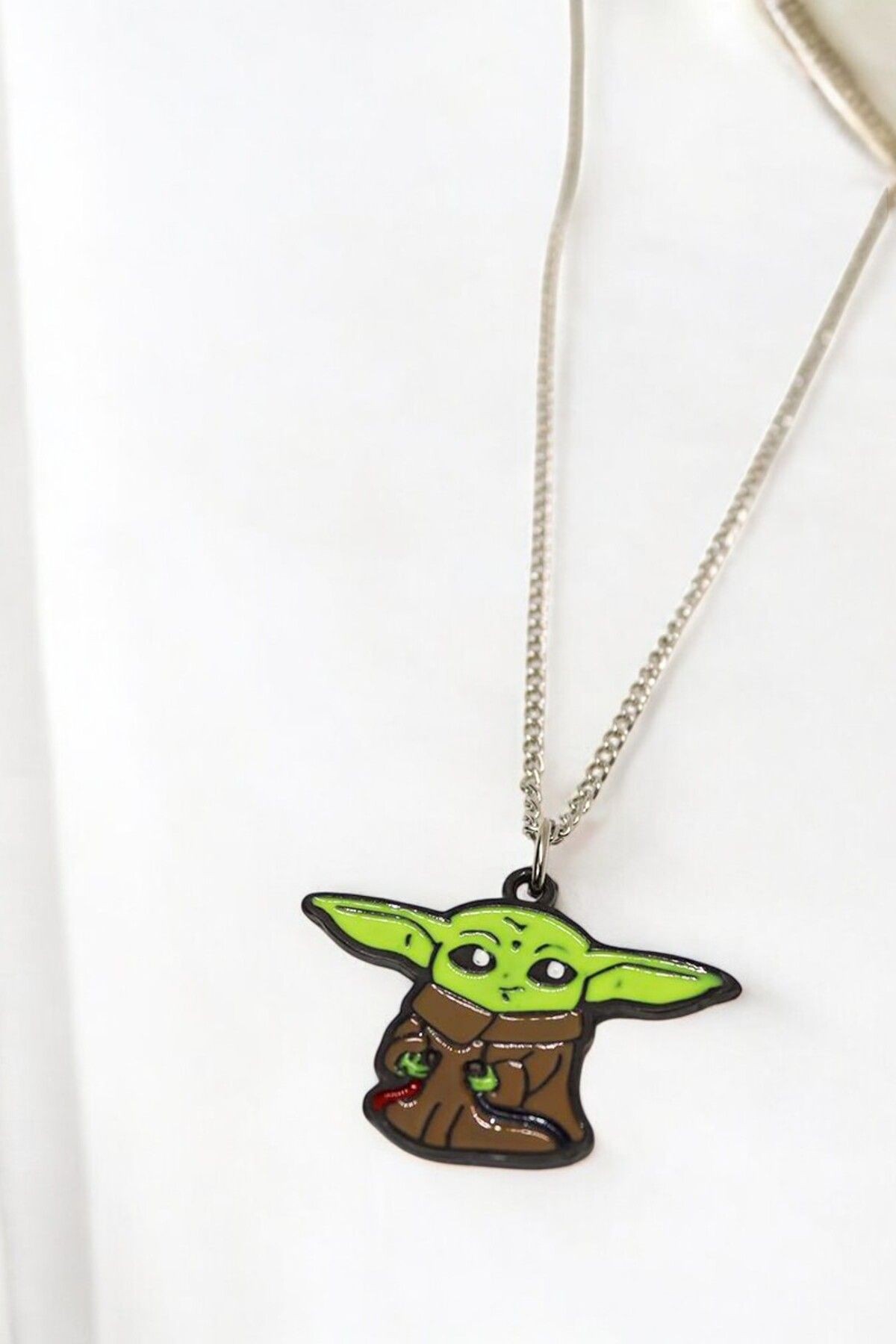 Star Wars Master Yoda Karakteri Kolye Tasarımlı Renkli Kolye