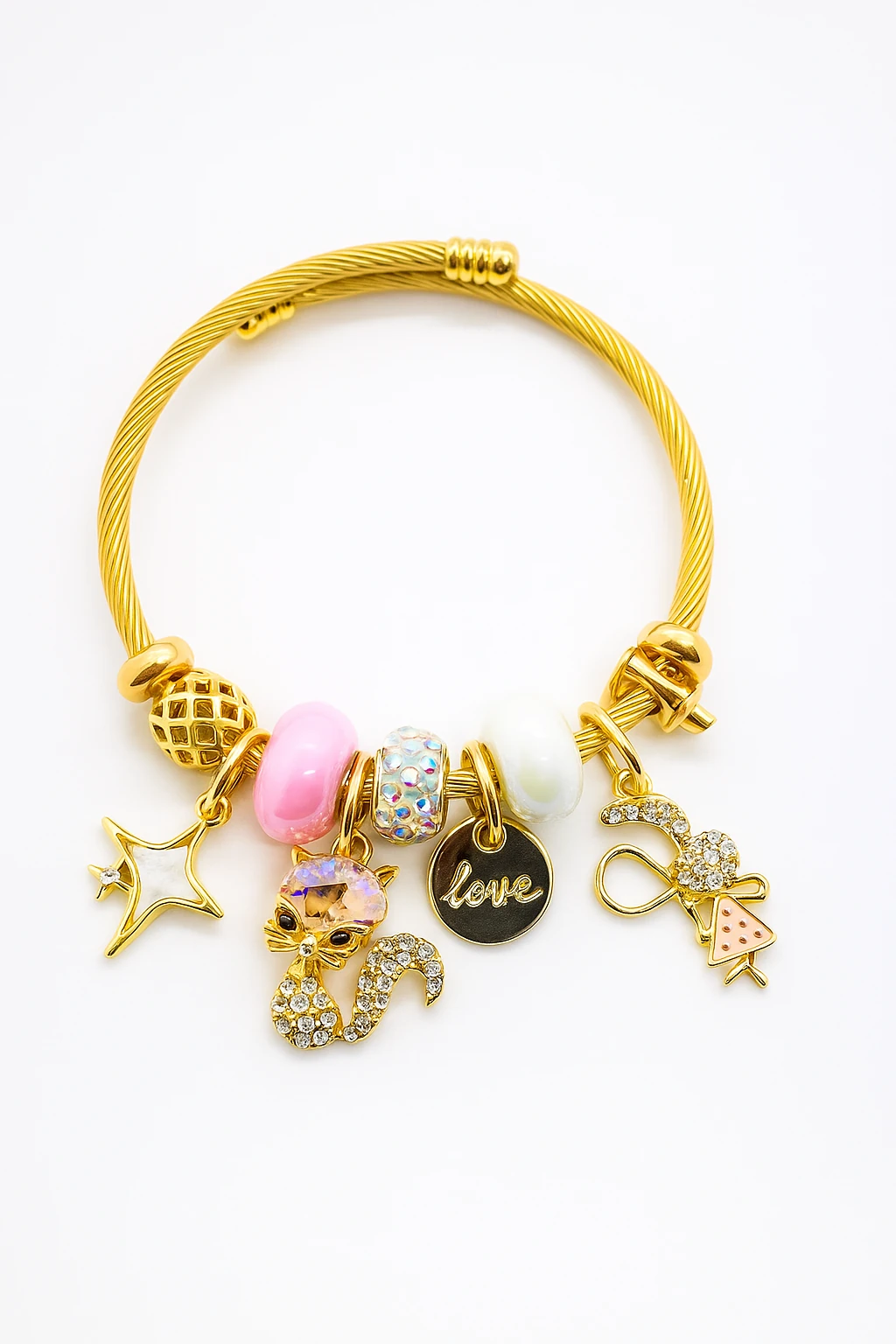 Çocuk Boyu Paslanmaz Kararmaz Çelik Charm'lı Bileklik