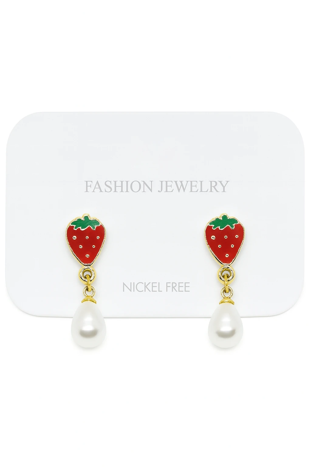 Gökkuşağı Papatya Çilek Uğur Böceği Tasarımlı Zirkon Taşlı Vidalı Sallantılı Küpeler