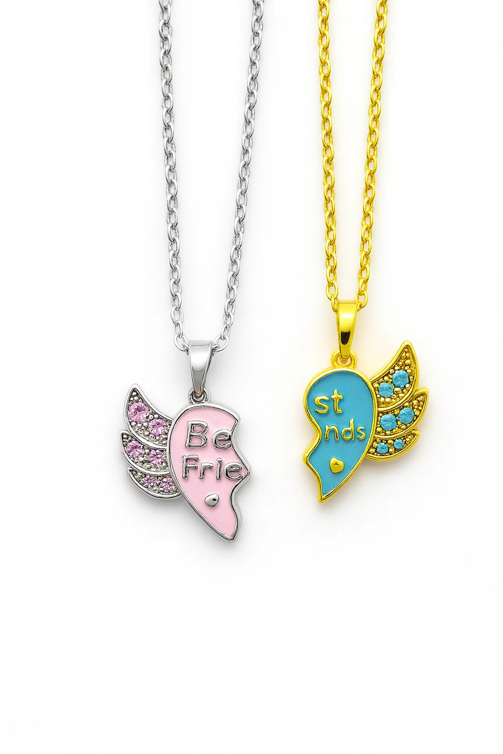 Mıknatıslı Paslanmaz Çelik 2’li Arkadaşlık Kolyesi – Kardeş, En Yakın Arkadaş İçin Hediye