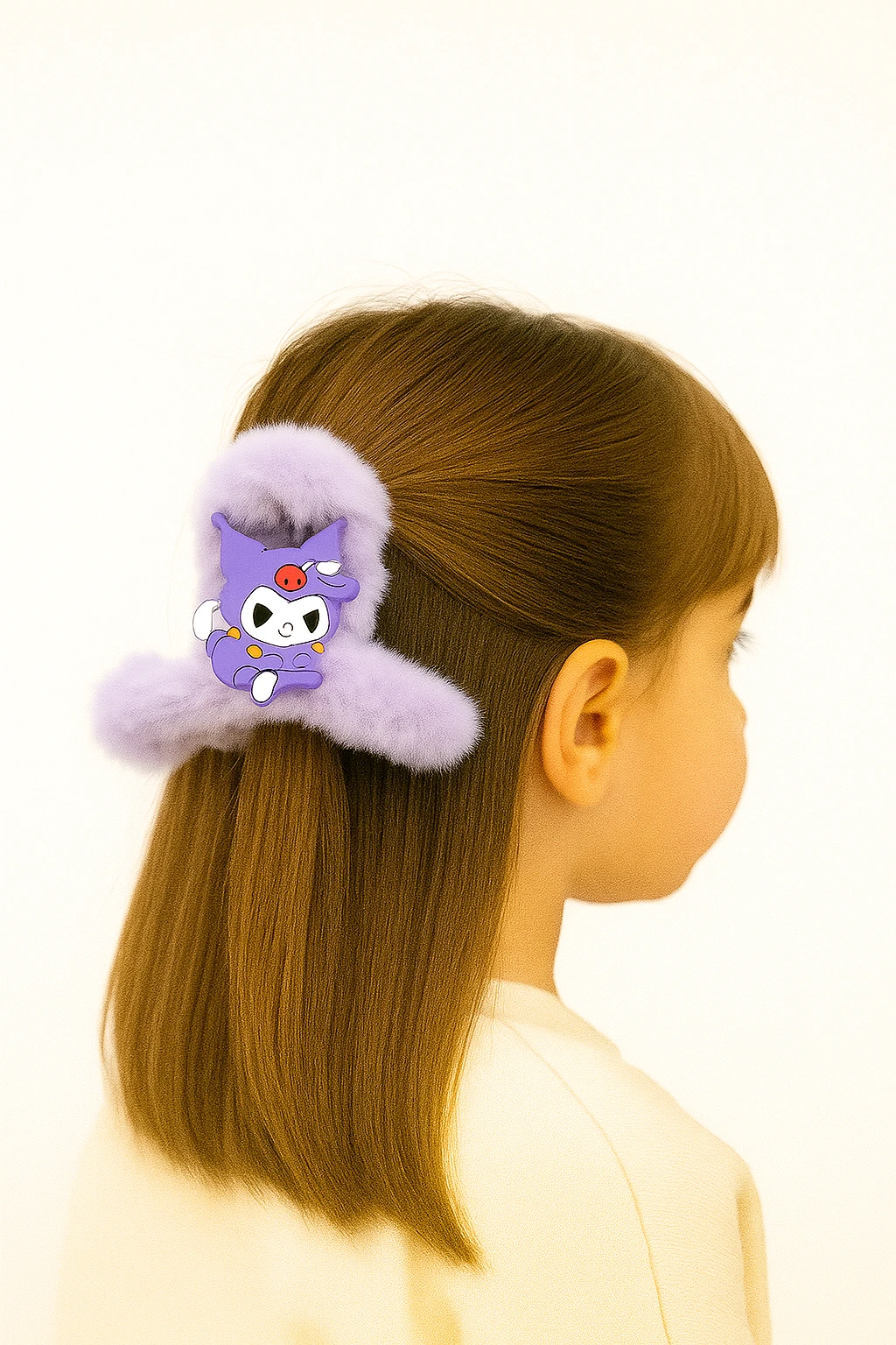 Kuromi My Melodi Hello Kity Cinnammaroll Pampampurin Tasarımlı Peluş Çocuk Mandal Tokaları