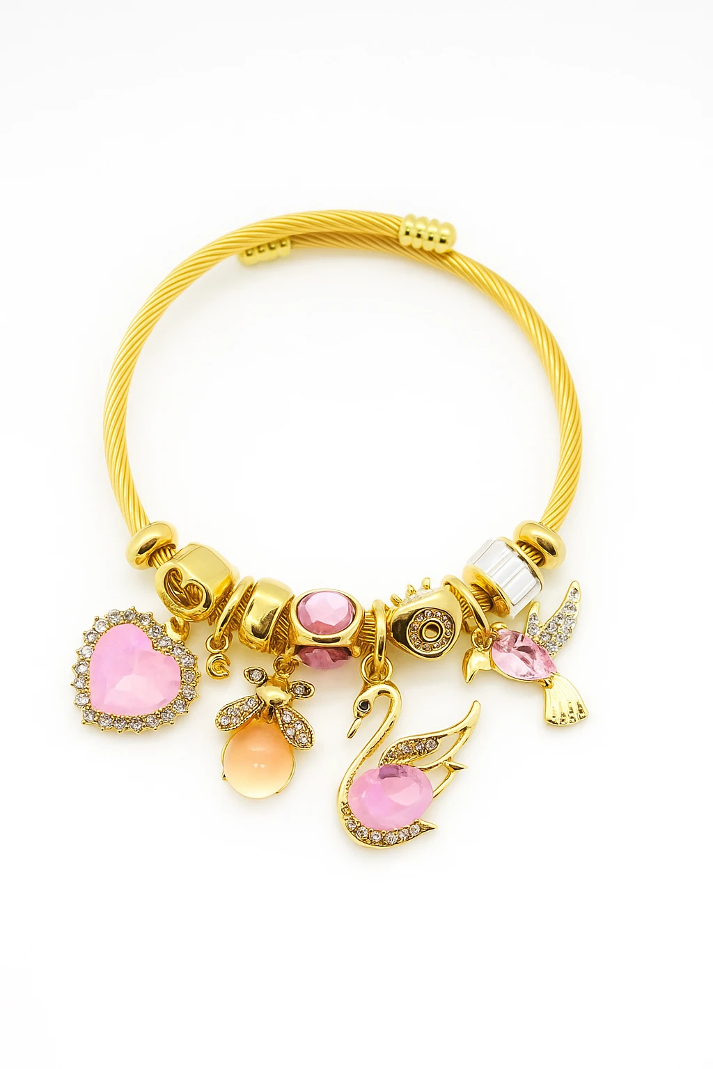 Çocuk Boyu Paslanmaz Kararmaz Çelik Charm'lı Bileklik