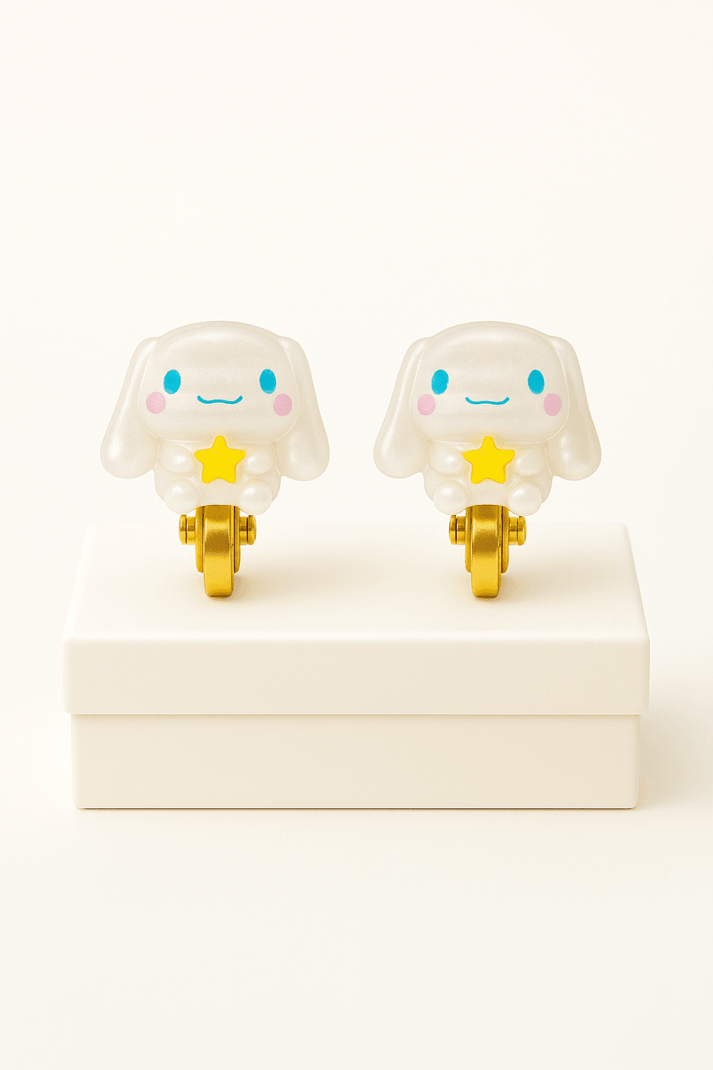 Sıkıştırmalı Küpe Hello Kity Kuromi Cinnammaroll Ayıcık Tasarımlı Kulağı Delik Olmayanlar için Küpe