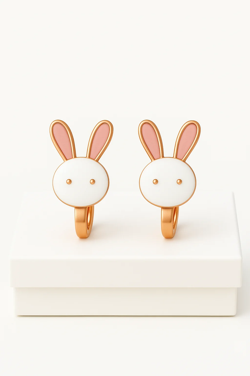 Hello Kity Ayıcık Pikachu Yıldız Tavşan Tasarımlı Çocuklar İçin Renkli Sıkıştırmalı Küpeler