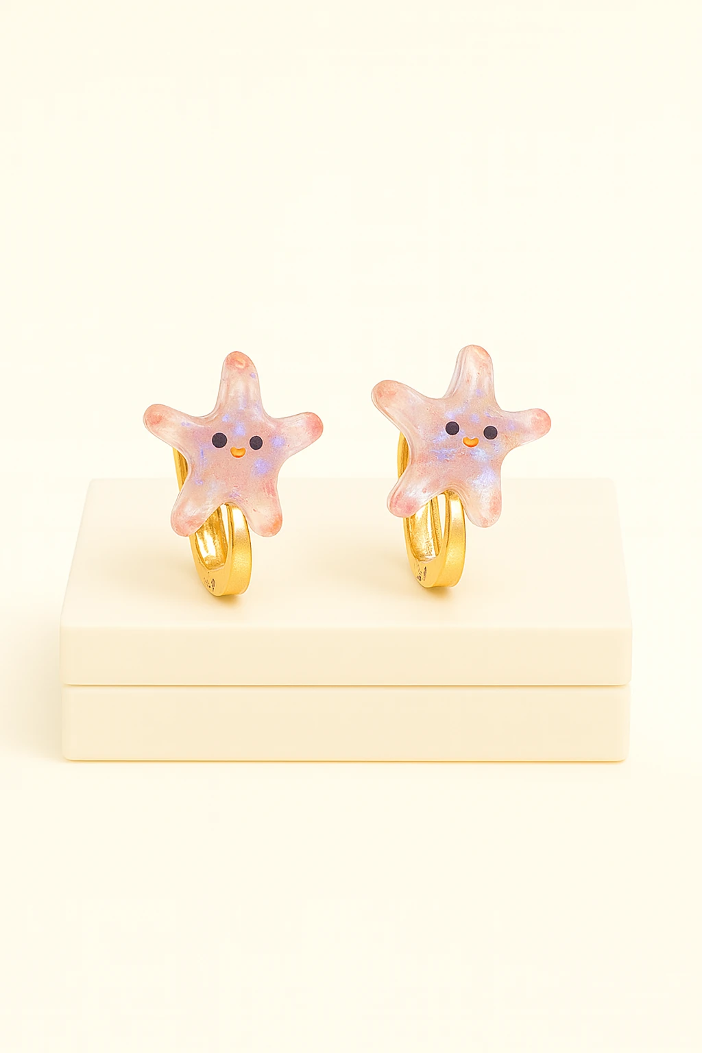 Hello Kity Ayıcık Pikachu Yıldız Tavşan Tasarımlı Çocuklar İçin Renkli Sıkıştırmalı Küpeler