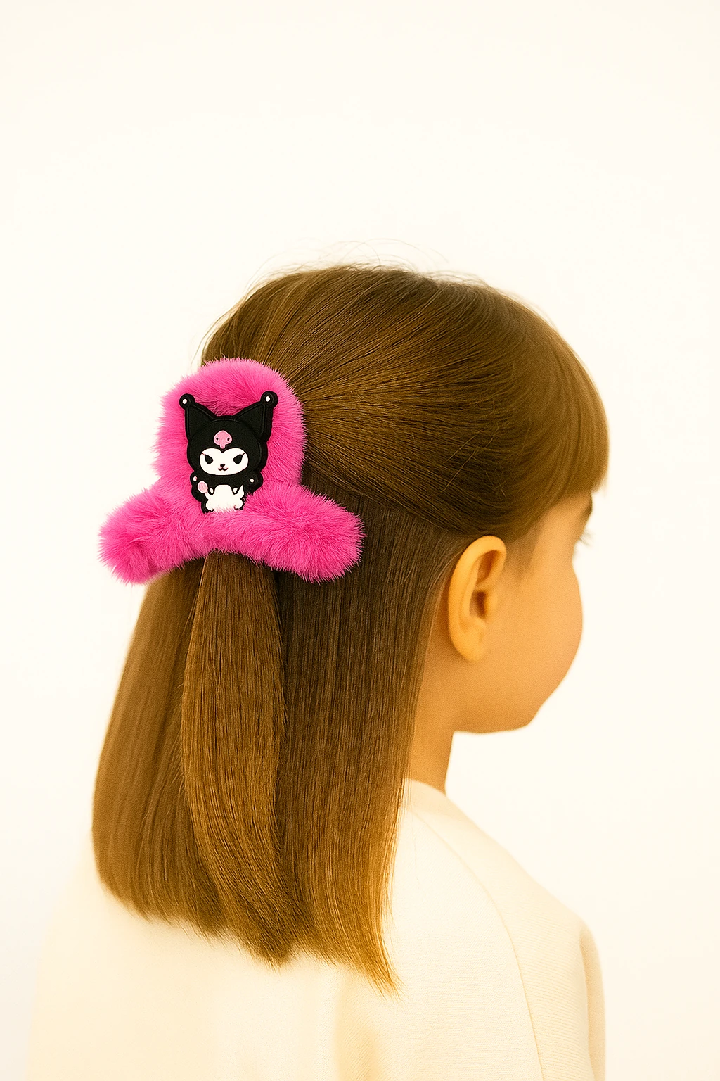 Kuromi Tasarımlı Peluş Çocuk Mandal Tokaları