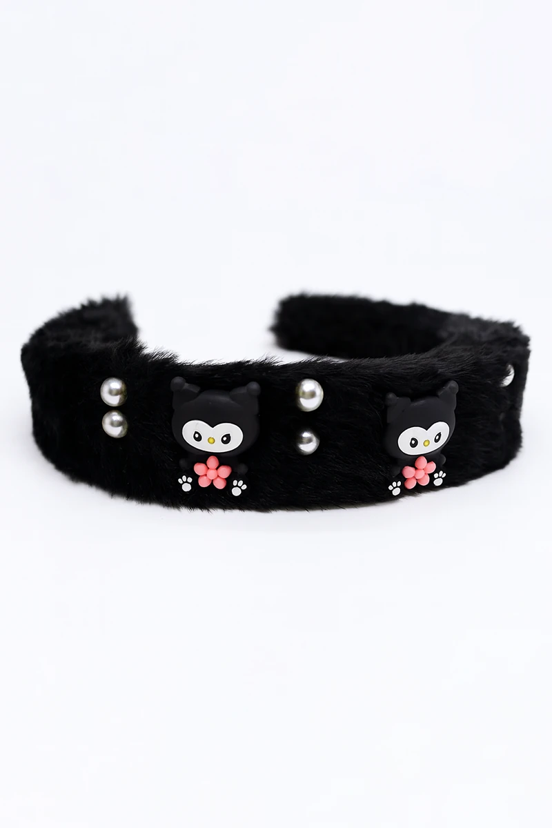Peluş Çocuk Tacı Kuromi My Melodi Cinnammaroll Hello Kity Pochaco Tasarımlı Çocuk Taçları