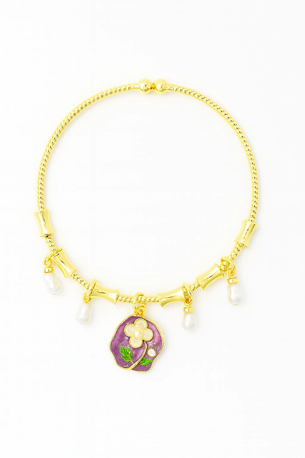 Çocuk Boyu Paslanmaz Kararmaz Gül Tasarımlı Çocuk Genç Bilekliği