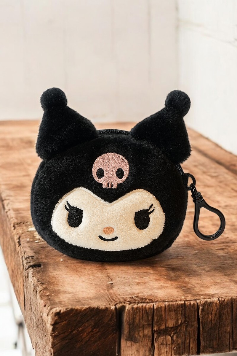 Çocuk Cüzdan Kuromi Hello Kity My Melodi Pampampurin Kuromi Tasarımlı Çocuk Cüzdan Çanta