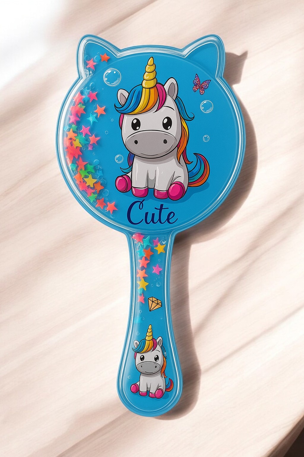 Çocuk Saç Tarağı Unicorn At Tasarımlı Çocuk Saç Tarağı