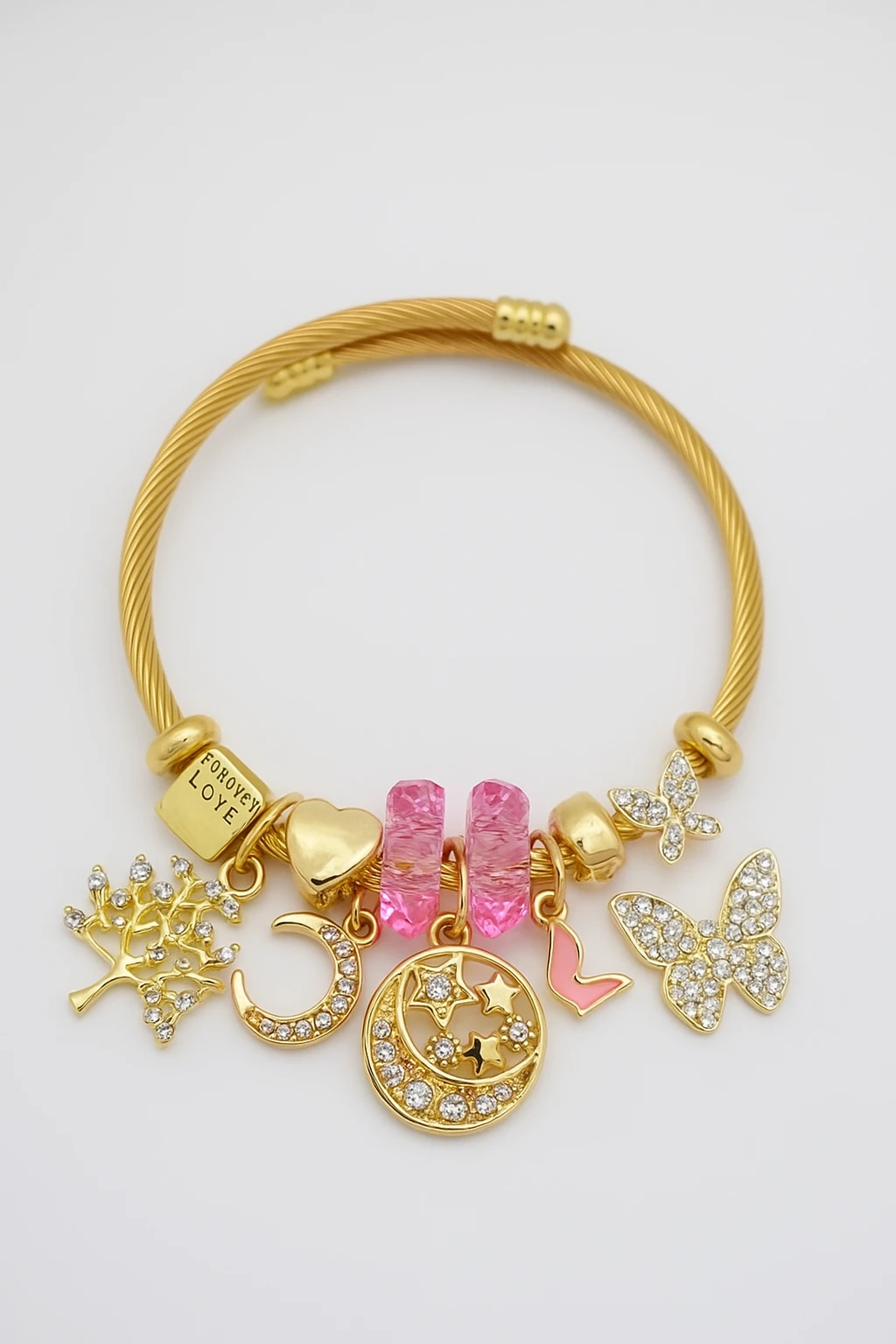 Çocuk Boyu Paslanmaz Kararmaz Çelik Charm'lı Bileklik