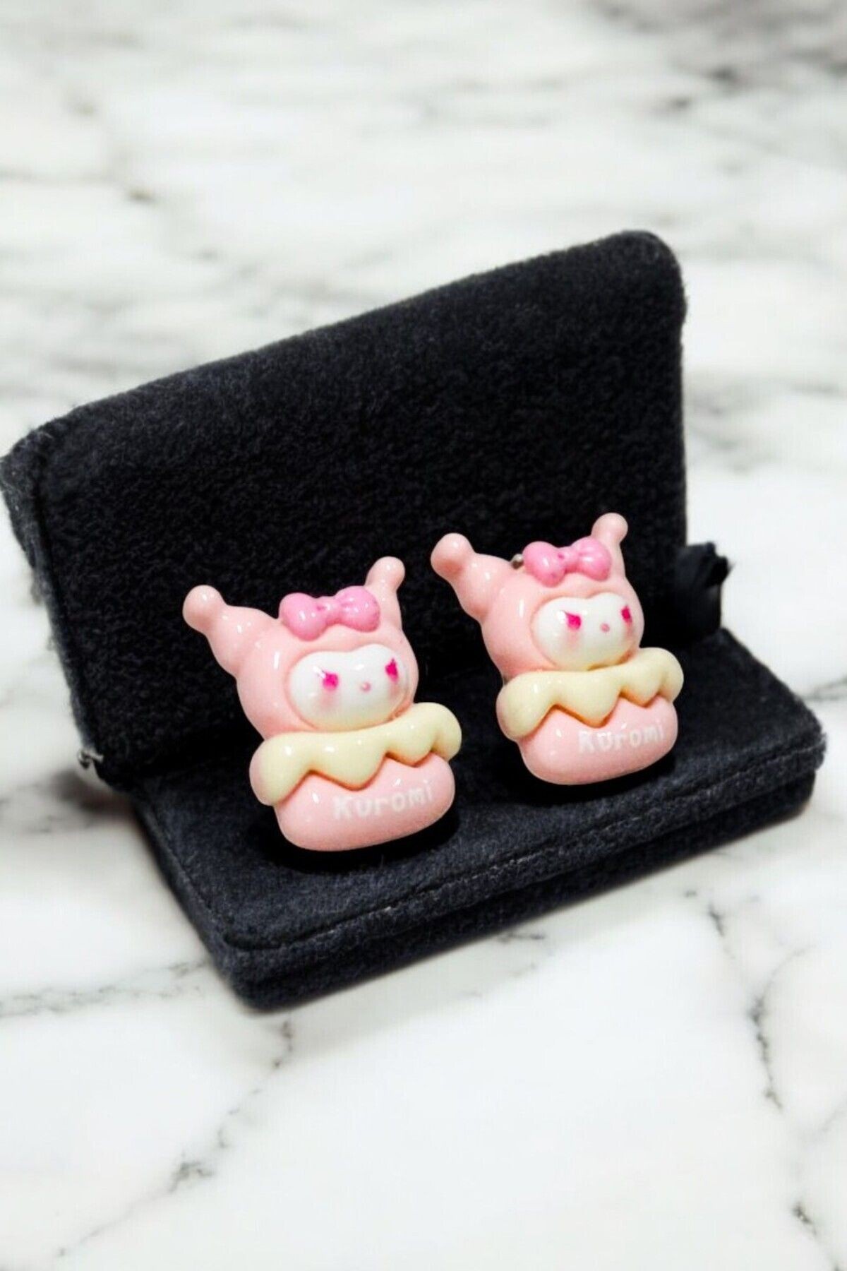 Klipsli Kuromi My Melodi Hello Kity Cinnammarol Pamapampurim Pachaco Tasarımlı Klipsli Küpe
