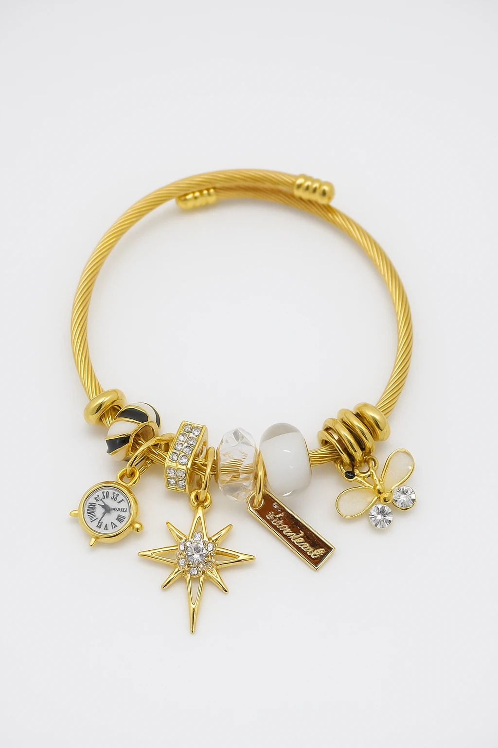 Çocuk Boyu Paslanmaz Kararmaz Çelik Charm'lı Bileklik