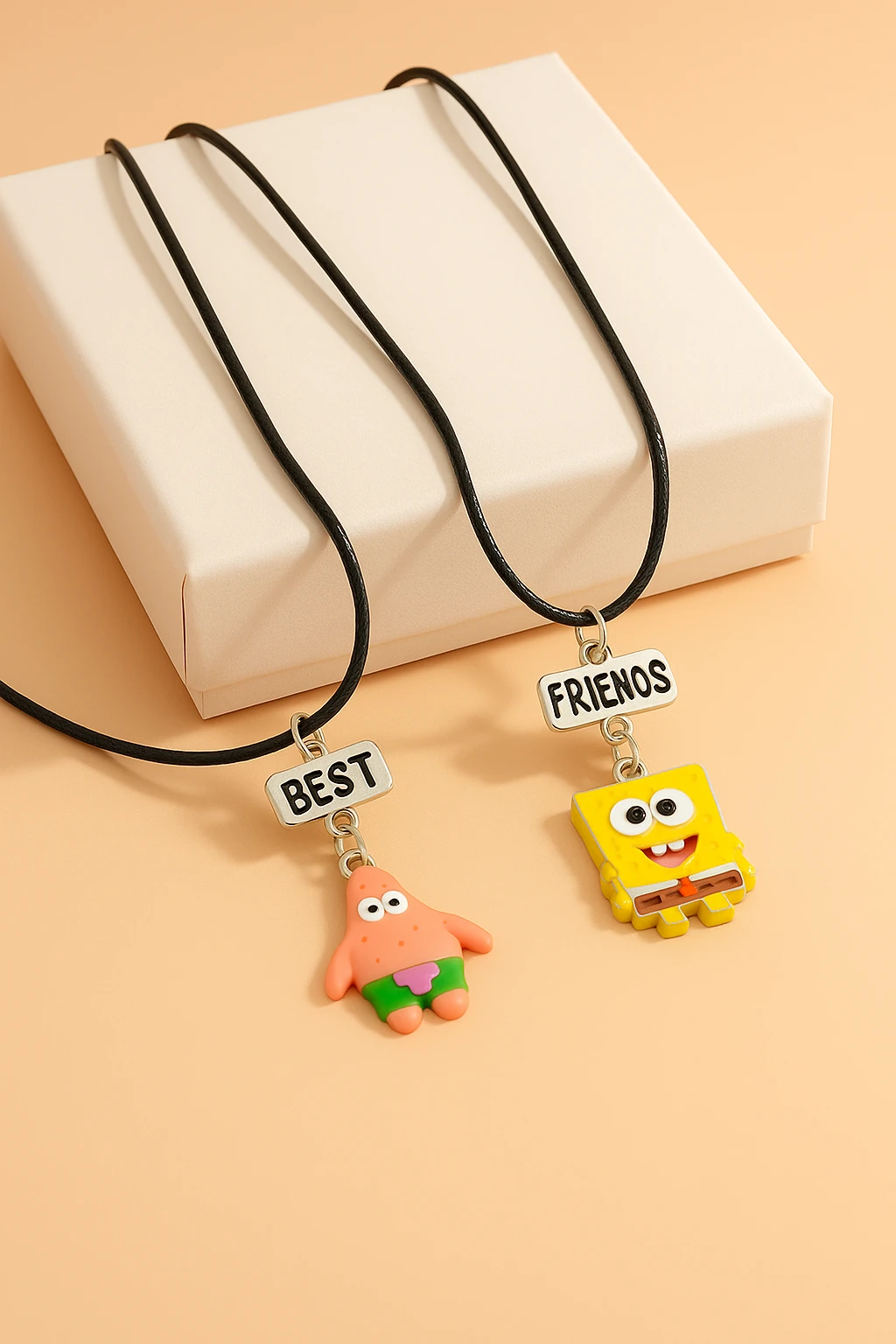 SüngerBob ve Arkadaşı 2'li Arkdaşlık Kolyesi