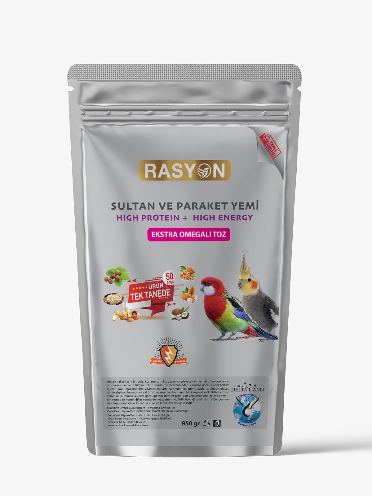 Rasyon Sultan Omegalı Granür - 850 GR