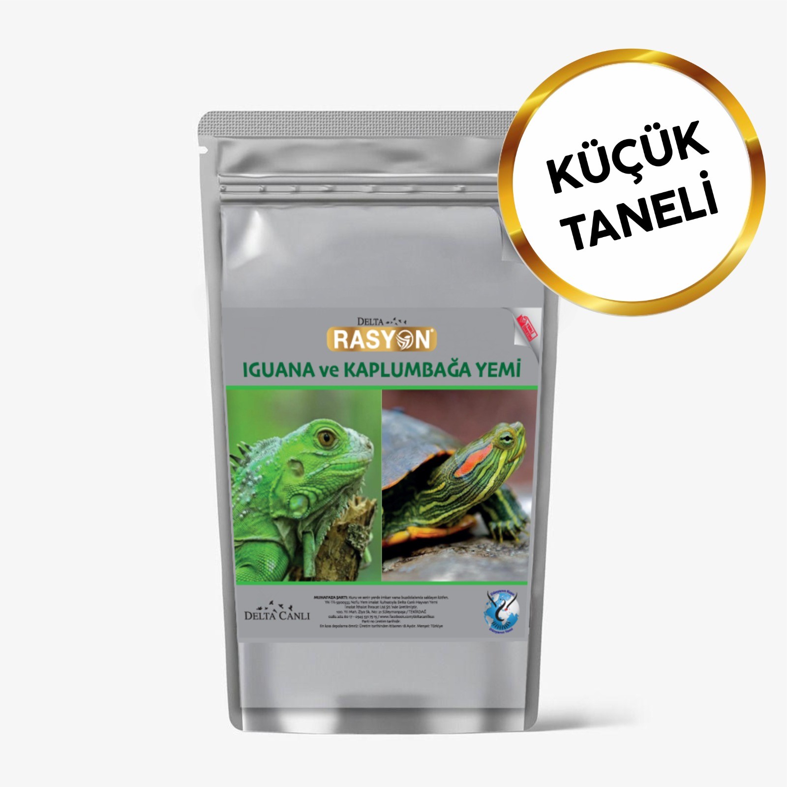 Rasyon Iguana ve Kaplumbağa Yemi Küçük Taneli - 1 Kg