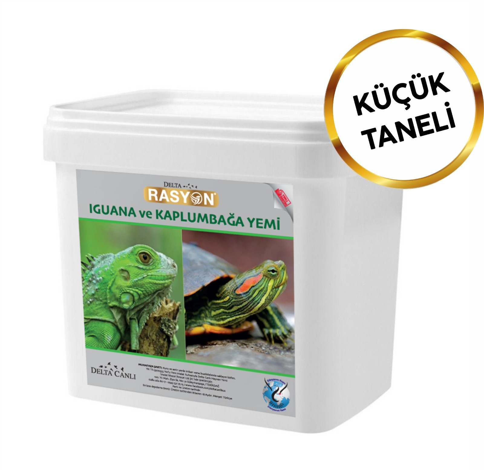 Rasyon Iguana ve Kaplumbağa Yemi Küçük Taneli - 5 Kg